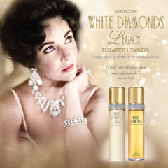 Elizabeth Taylor White Diamonds Legacy, cap dorado que añade lujo visual.