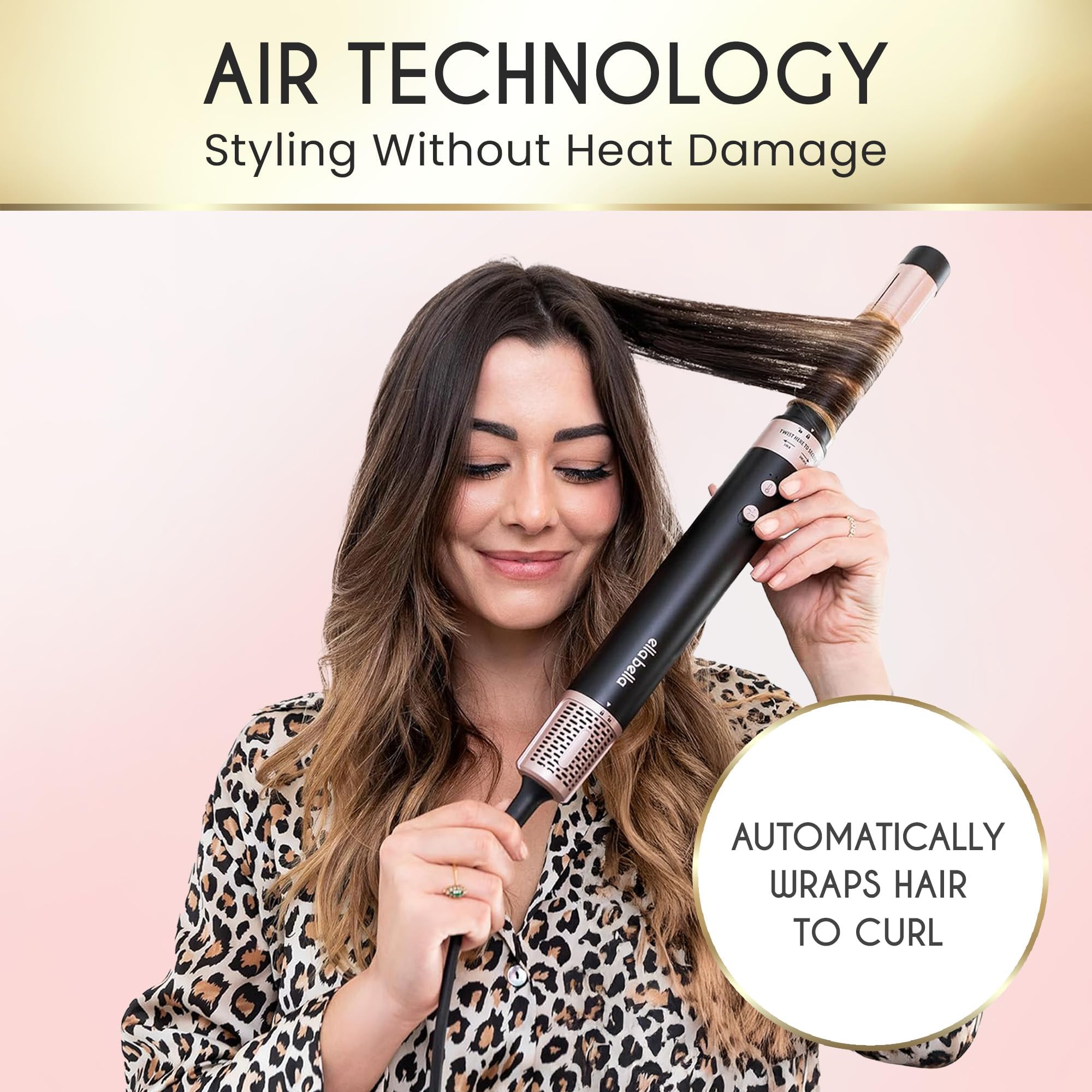 ELLA BELLA 6 en 1 control-temperatura: adaptar estilo a tu tipo de cabello.