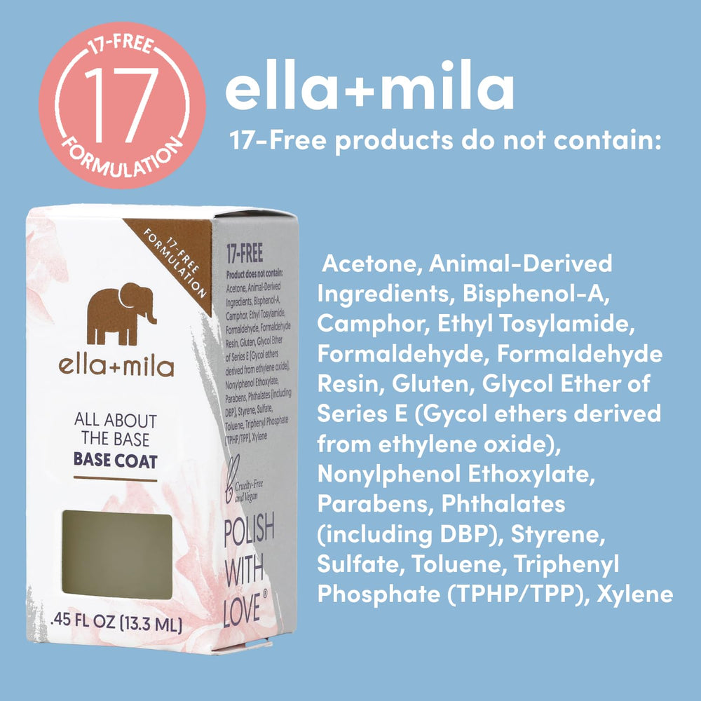 ella+mila capa-base rellenadora protege uñas naturales de manchas