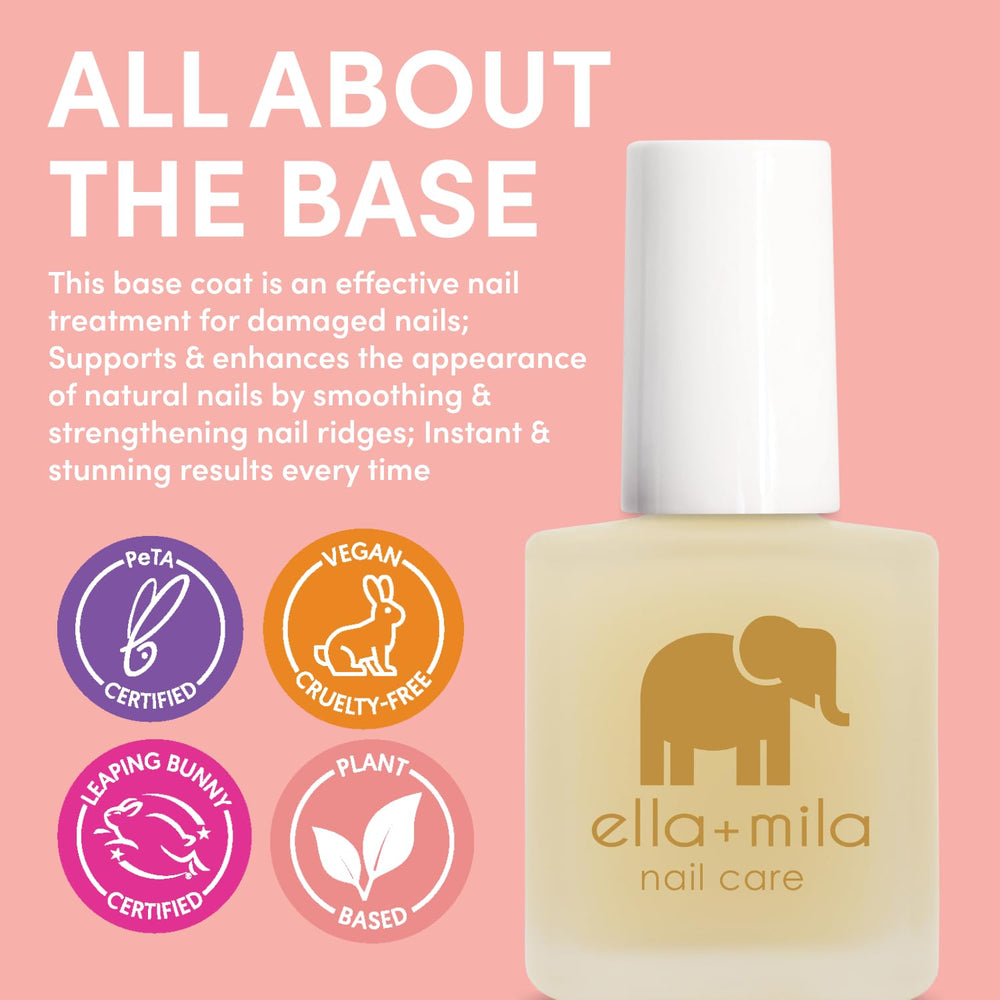 ella+mila capa-base rellenadora, superficie de uñas lisa y uniforme