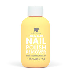 ella+mila Jojoba Nail Polish Remover bottle for gentle, non acetone polish removal