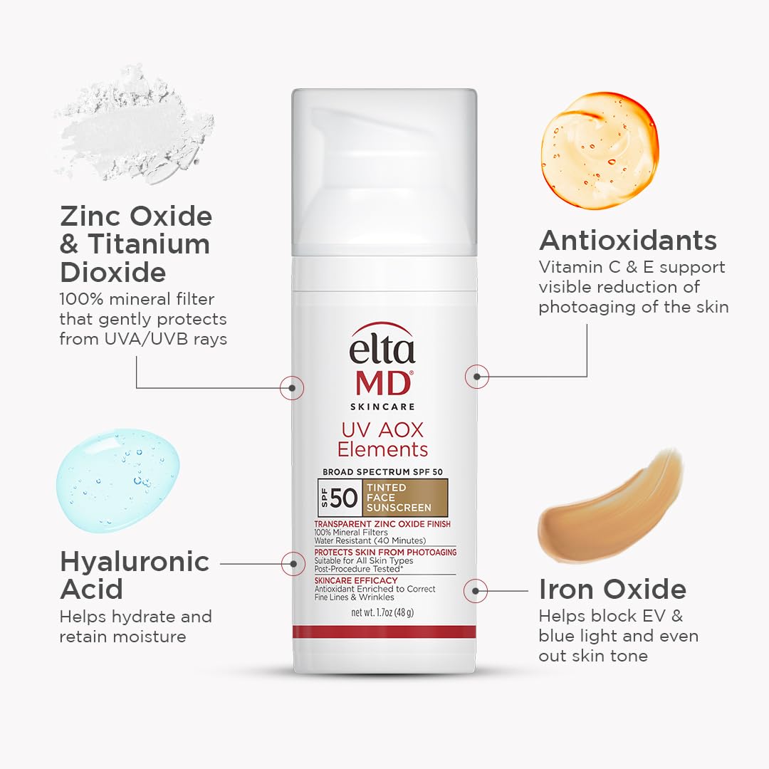 Difuminado de imperfecciones con EltaMD UV AOX Elements.