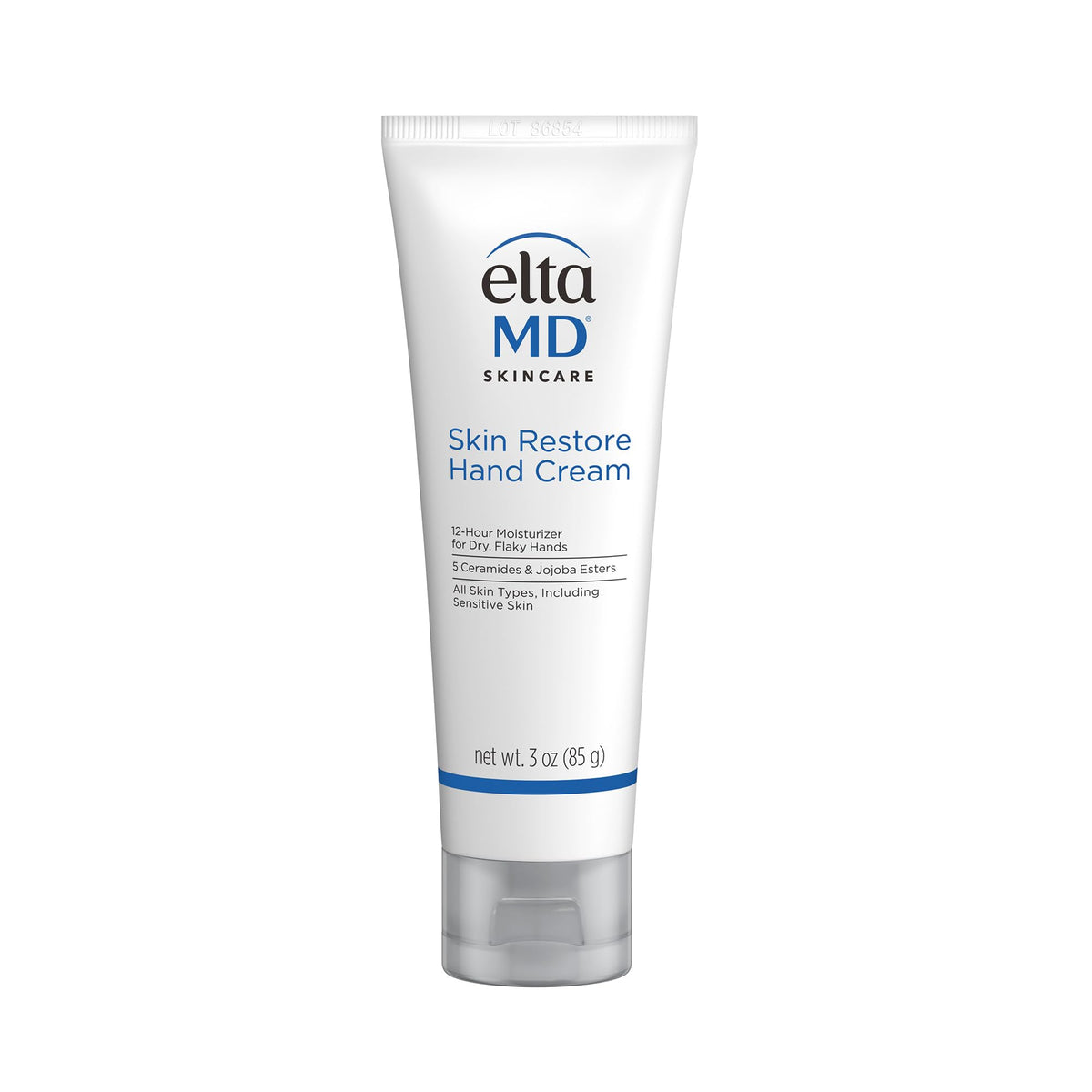 EltaMD So Silky Crème Mains, flacon, hydratation longue durée pour les mains sèches.