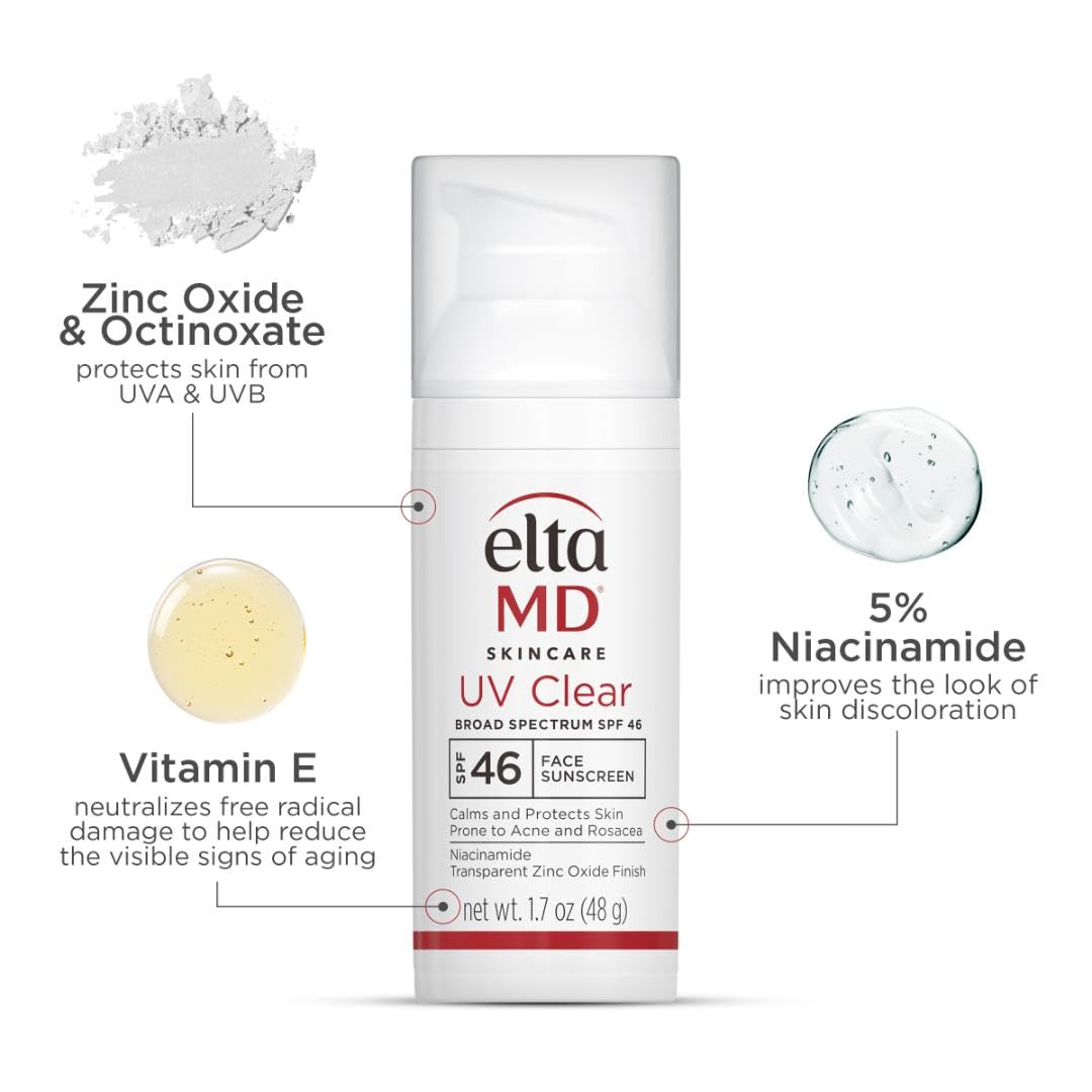 EltaMD UV Clear tono sin color para unificar tono suave