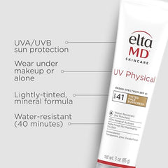 EltaMD UV Physical bouteille taille voyage prête à emporter