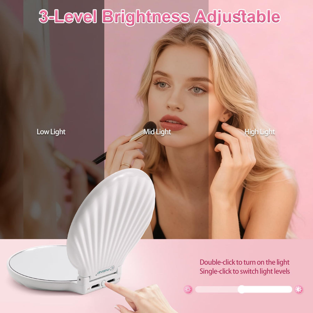 Espejo-bolso-recargable-1500mah de E-MAKEUP, batería duradera para uso diario