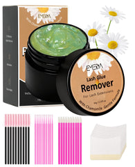 EMEDA eyelash remover cream bottle shows gentle formula for safe lash removal