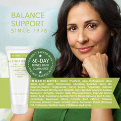 Texture veloutee de la crème Emerita, absorption rapide sur la peau.