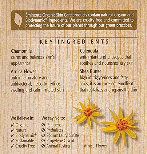 Ingredientes naturales de manzanilla y Arnica en Eminence Vitaskin Calm Skin.