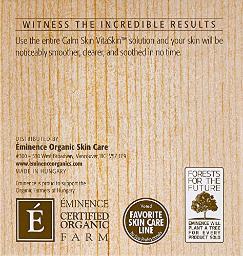 Textura cremosa de Eminence Vitaskin Calm Skin que se esparce fácilmente.