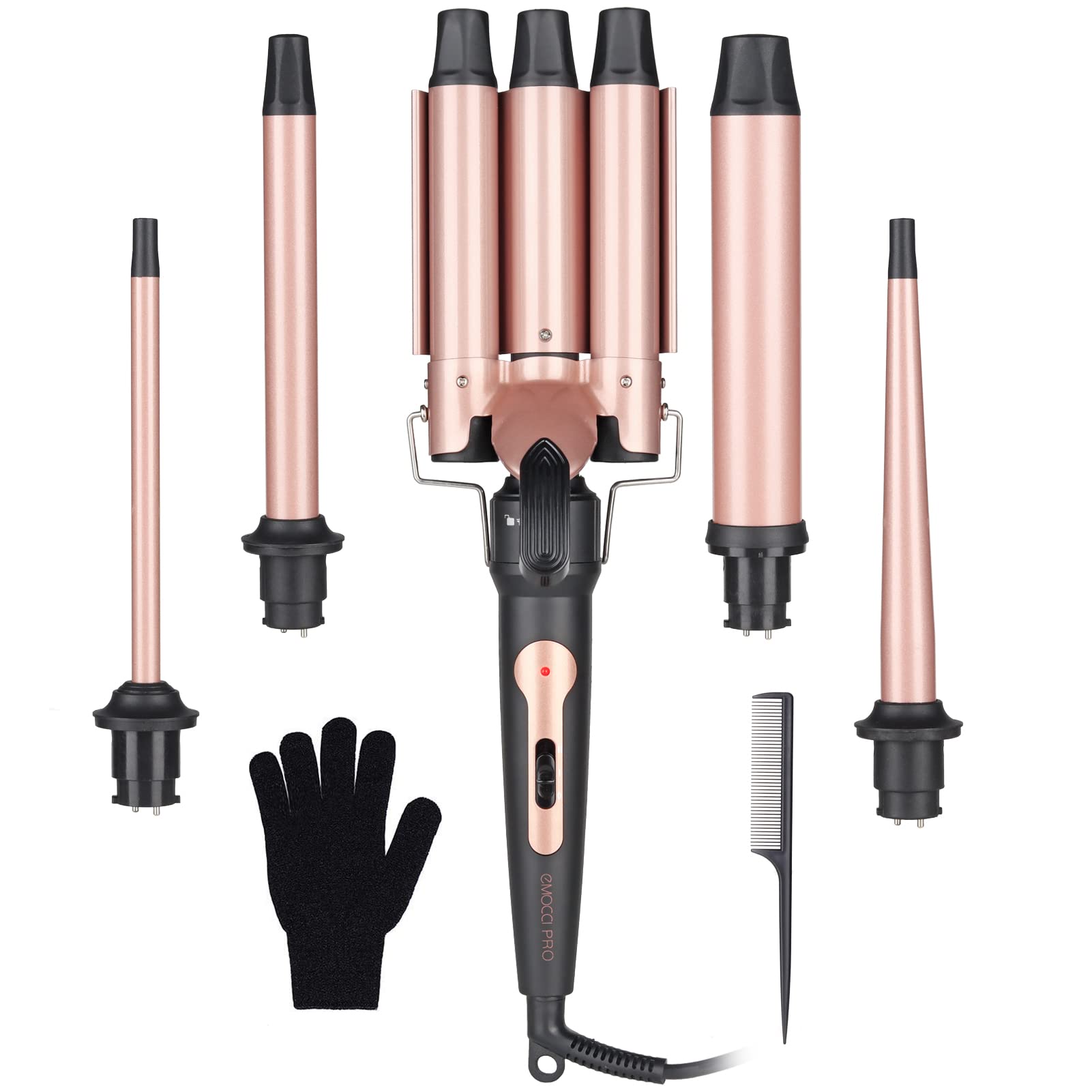 EMOCCI PRO set de barras cerámicas para rizos versátiles
