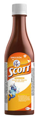 Emulsion de Scott Tradicional, botella de 180 ml para consumo diario.