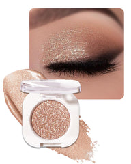 Enfuntins Glitter Eyeshadow Single: brillo champagne para un look deslumbrante.