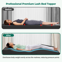 ENITYA Lash Bed Topper con espuma de alta densidad para uso prolongado