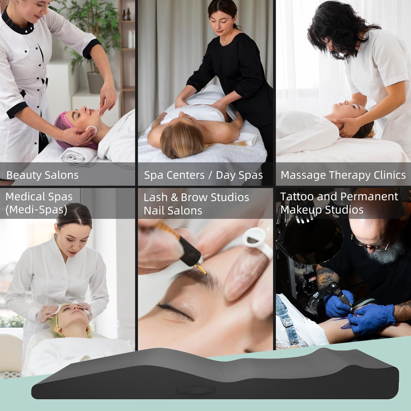ENITYA Lash Bed Topper tamaño 71x27,5 cm para sesiones completas