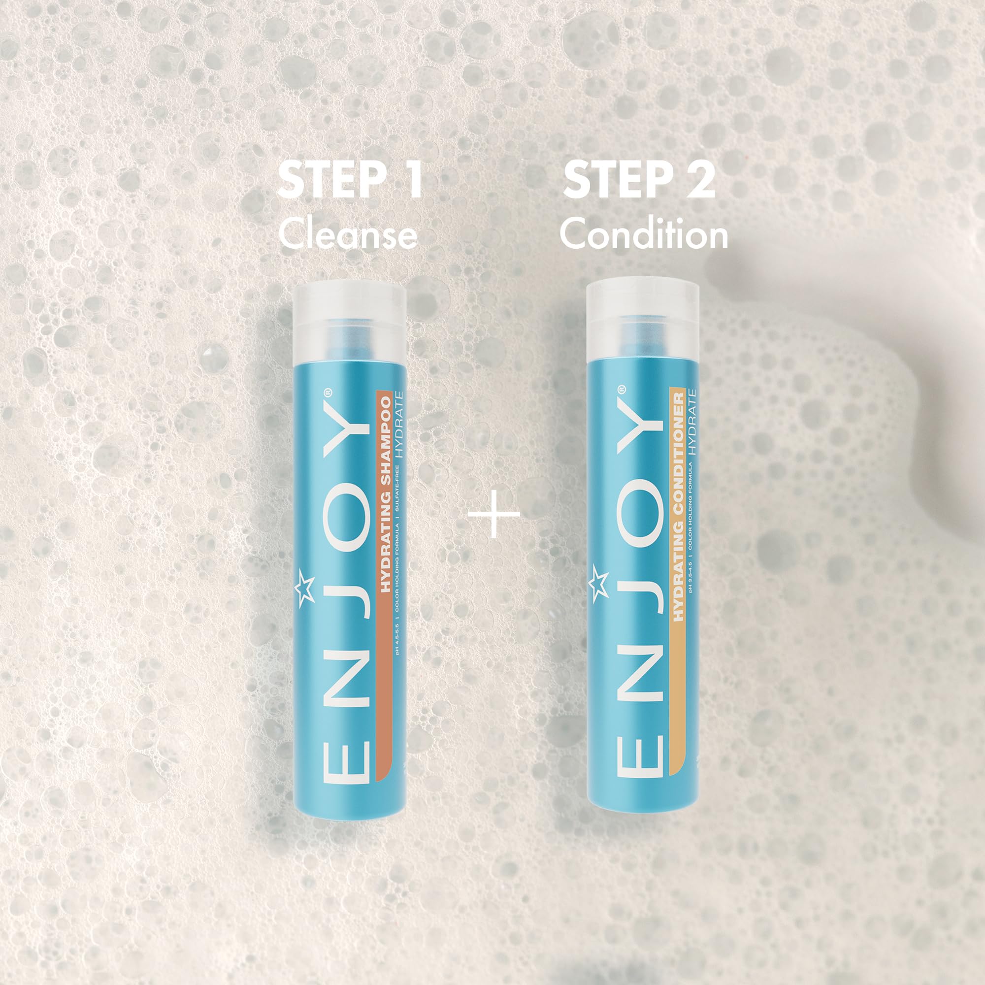 Enjoy Color-safe formula demonstrates compatibility with treated hair for vivid color retention.