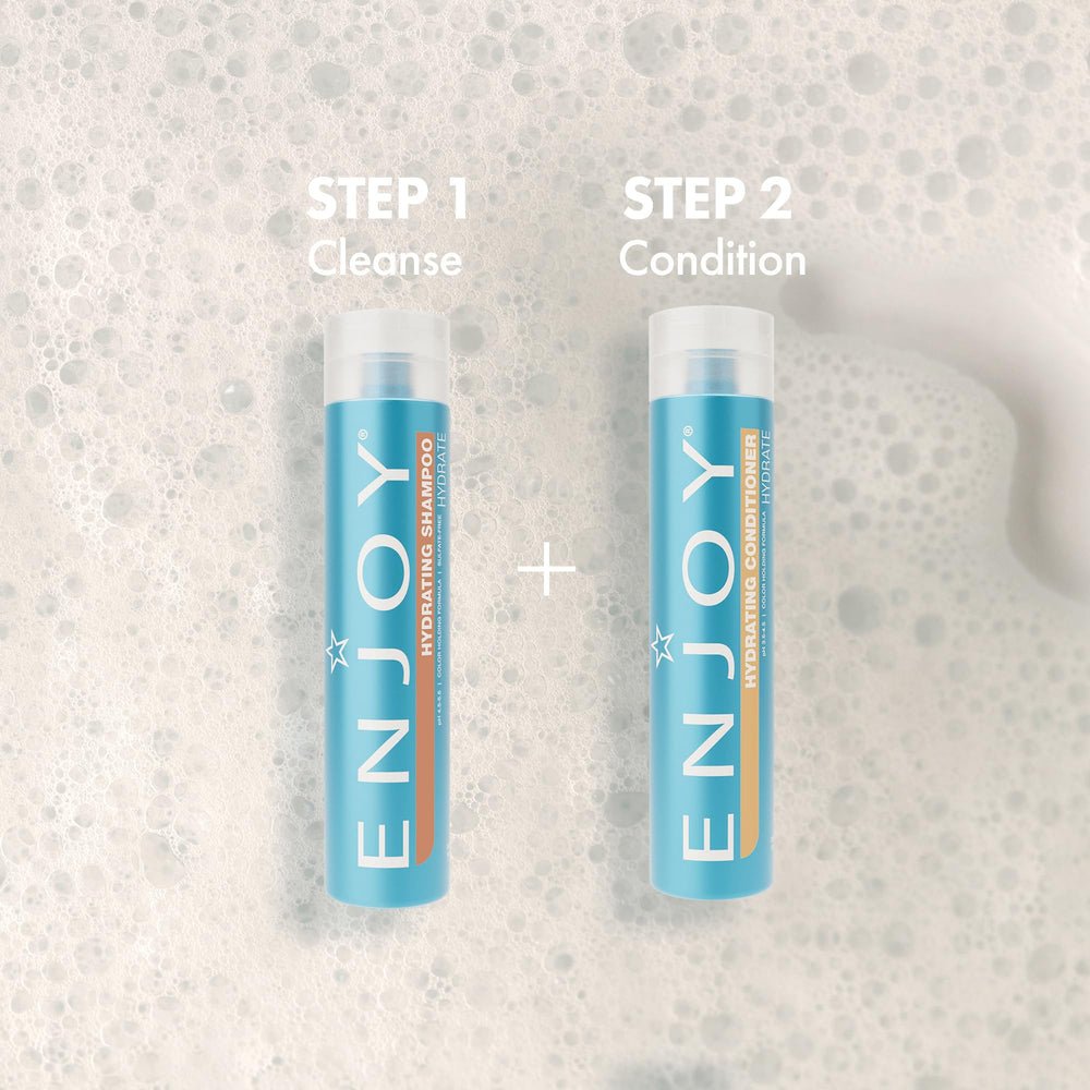 Enjoy Color-safe formula demonstrates compatibility with treated hair for vivid color retention.