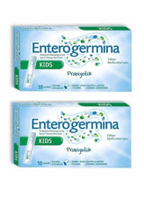 Enterogermina Kids, dos paquetes de 10 viales, apoyo digestivo para niños