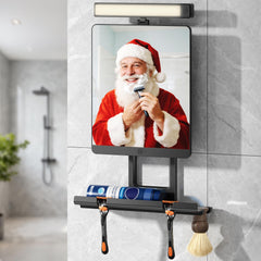 ENVTEK Espejo con luz de diodos 3 tonos para iluminación ajustable.
