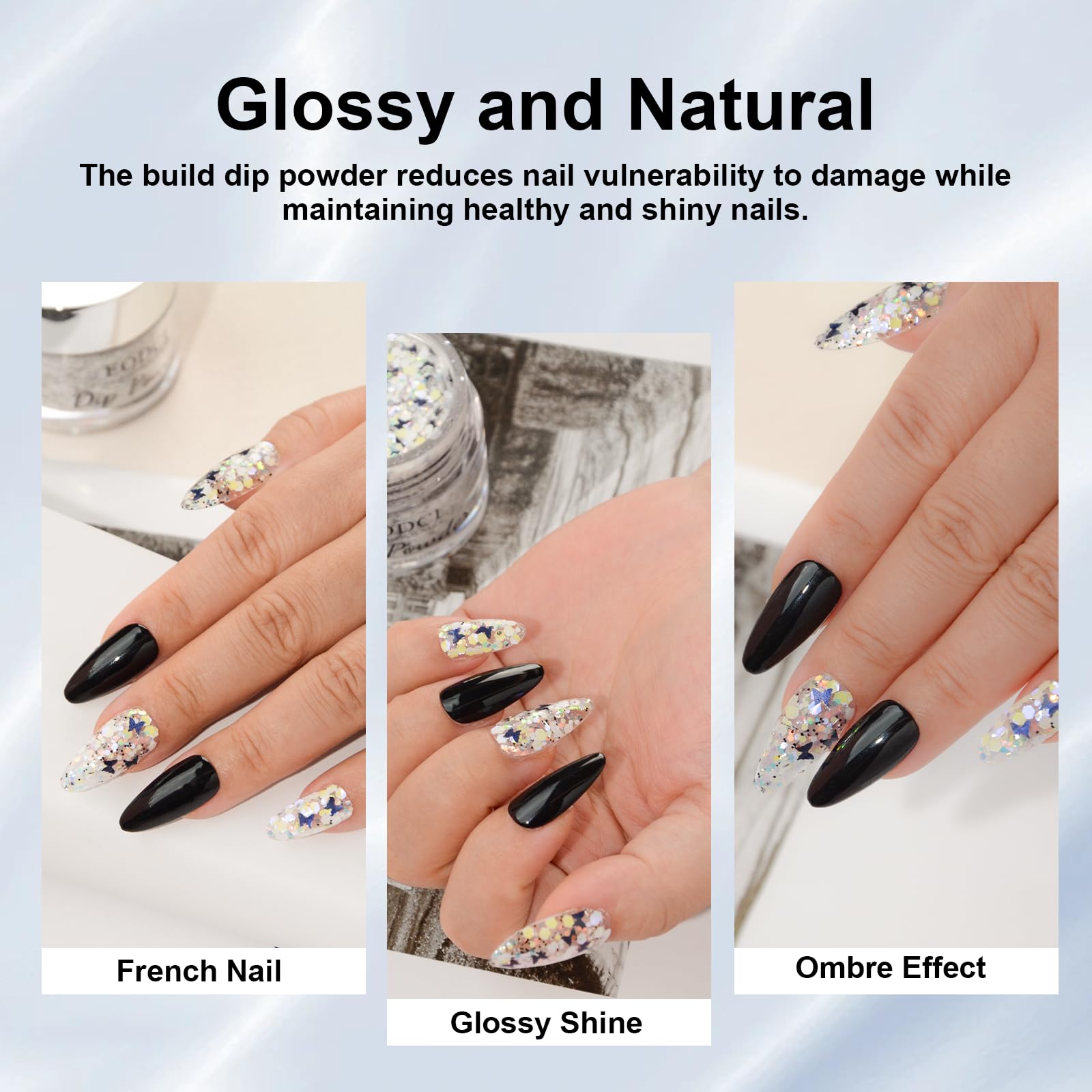 Aplicación de dos capas en uñas con EODCI, resultado suave y uniforme.