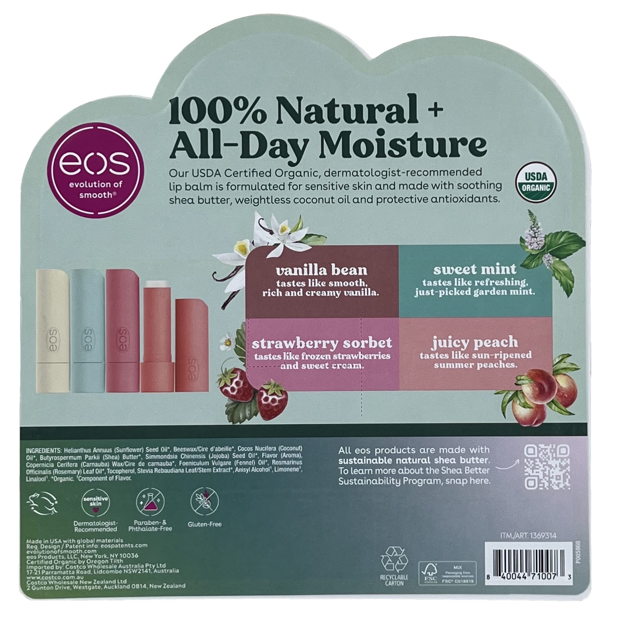 EOS Best of eos Baume à Lèvres menthe douce photo-produit: confort léger pour lèvres