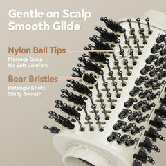 Esctabalt, brosse ovale modelage rapide pour cheveux lisses et nets.