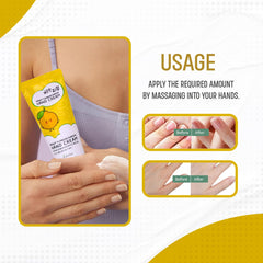 Esfolio Yuja Vitamina C crema de manos, textura ligera para uso diario.