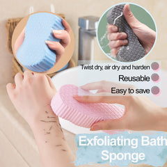 Esponja exfoliante mágica rosa para uso diario y limpieza suave