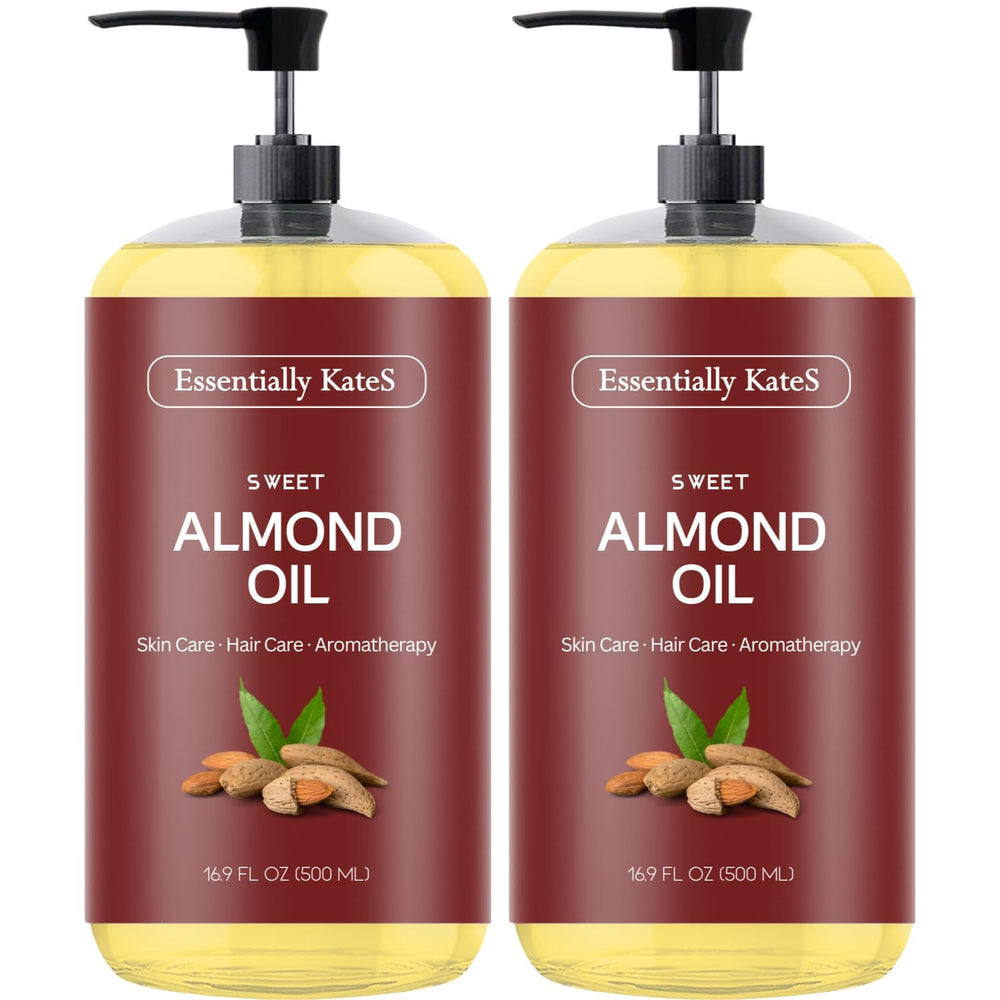 Essentially KateS Aceite de Almendra Dulce, botella vertido, hidratación suave para la piel.