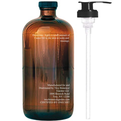 Aceite de ricino en envase de vidrio ámbar de Essentially KateS