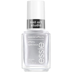 Essie Nail Art Studio Cosmic Chrome: botella con acabado plateado suave para uso en casa