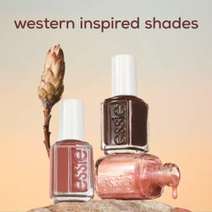 Colección essie Boho Rodeo: neutros cremosos para estilo diario.