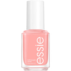 essie Day Drift Away en rosa suave, acabado cremoso y brillo de salón.