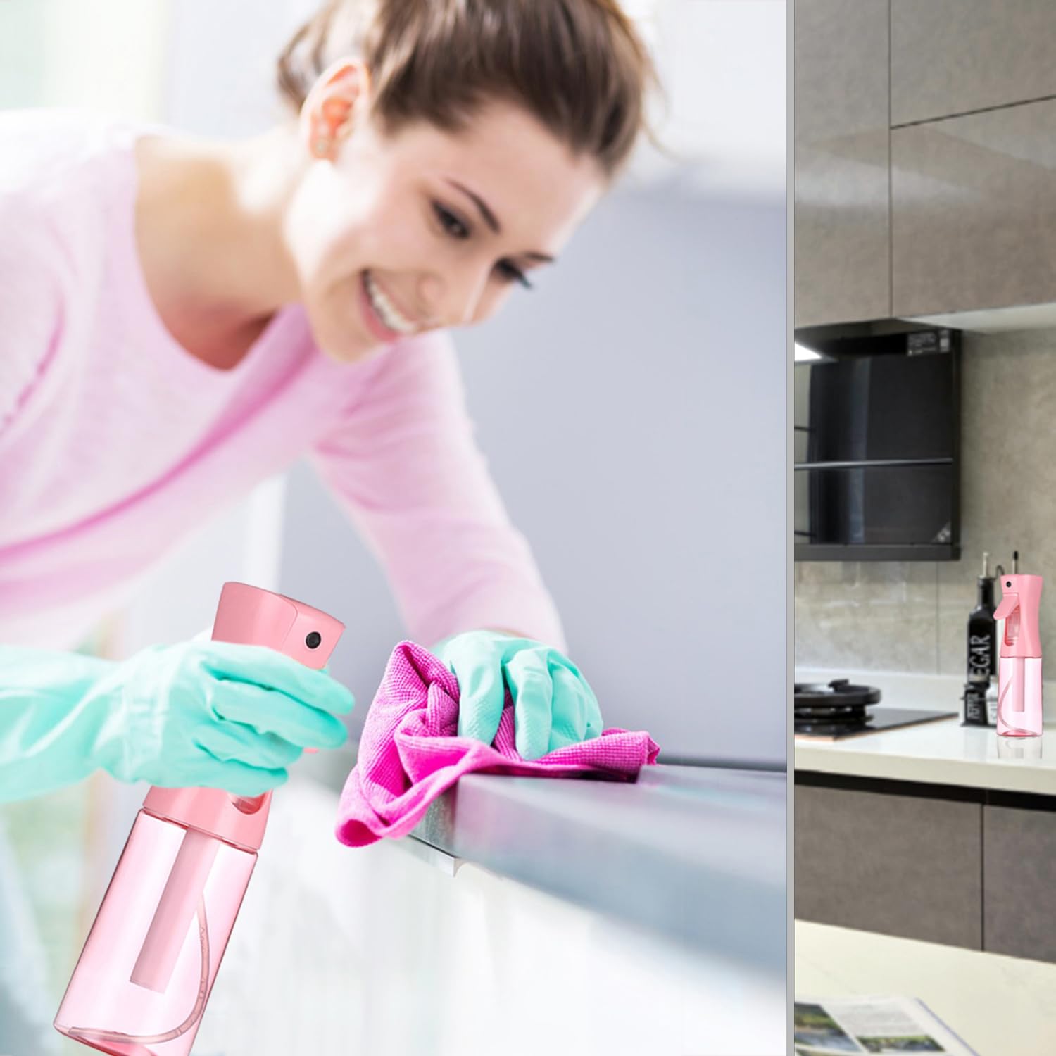 Diseño ergonómico ESSKAM con gatillo suave en rosa