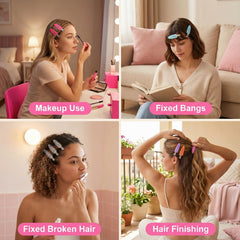 Eswala clip pelo maquillaje, ideal para sujetar el cabello durante la aplicación.