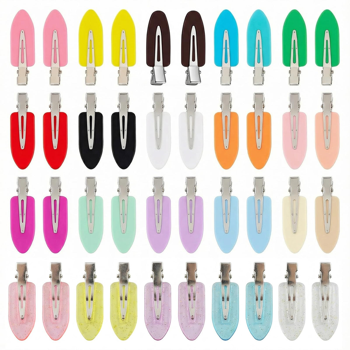 Eswala sin pliegue clip pelo multicolor para fijar peinado sin marcas.