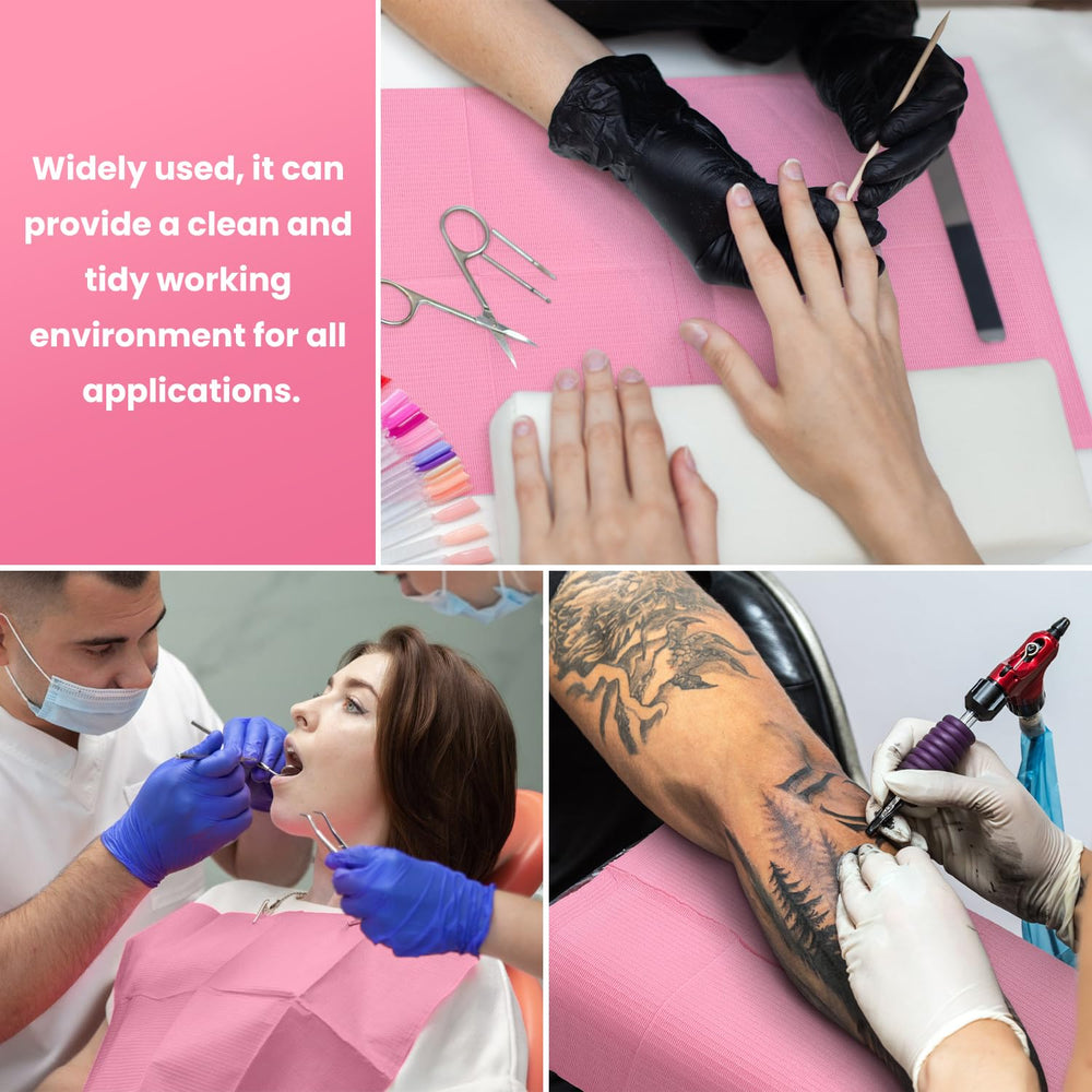 Etercycle tapetes en tono rosa para un aspecto elegante y enfoque higiénico.