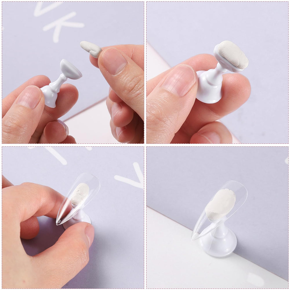 Etercycle: expositor de cristal para exhibir uñas con estabilidad.