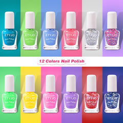 ETYJO Esmalte infantil: paleta de colores vibrantes para jugar sin complicaciones.