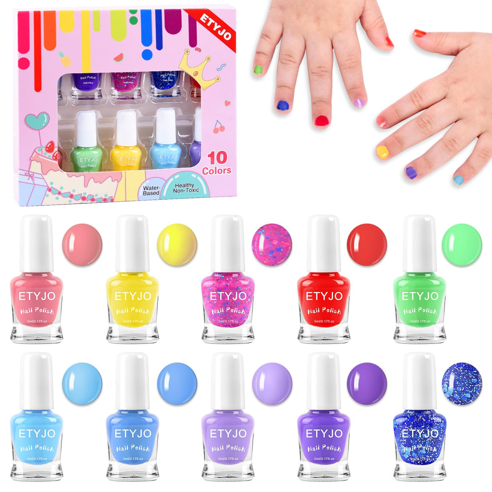 ETYJO esmalte para uñas seguro para niños, en frascos de 50 ml.