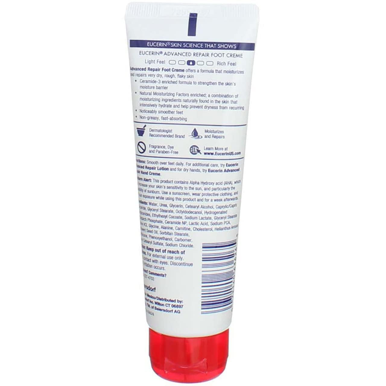 Eucerin Crema para Pies Aplicación No Grasa y rápida.