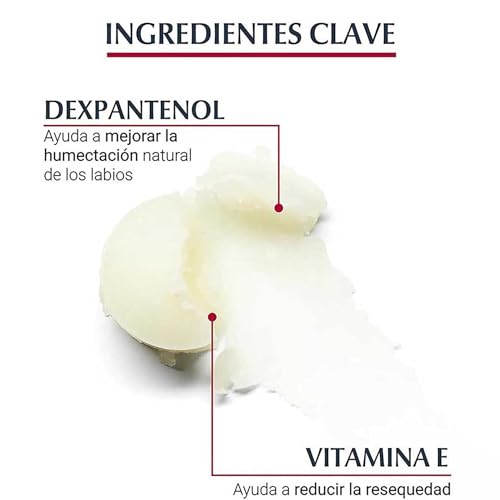 Bálsamo Eucerin con dexpanthenol y vitamina E.