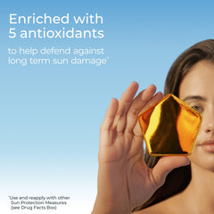 Textura ligera de Eucerin Sun Advanced Hydration SPF 50 que deja acabado invisible.