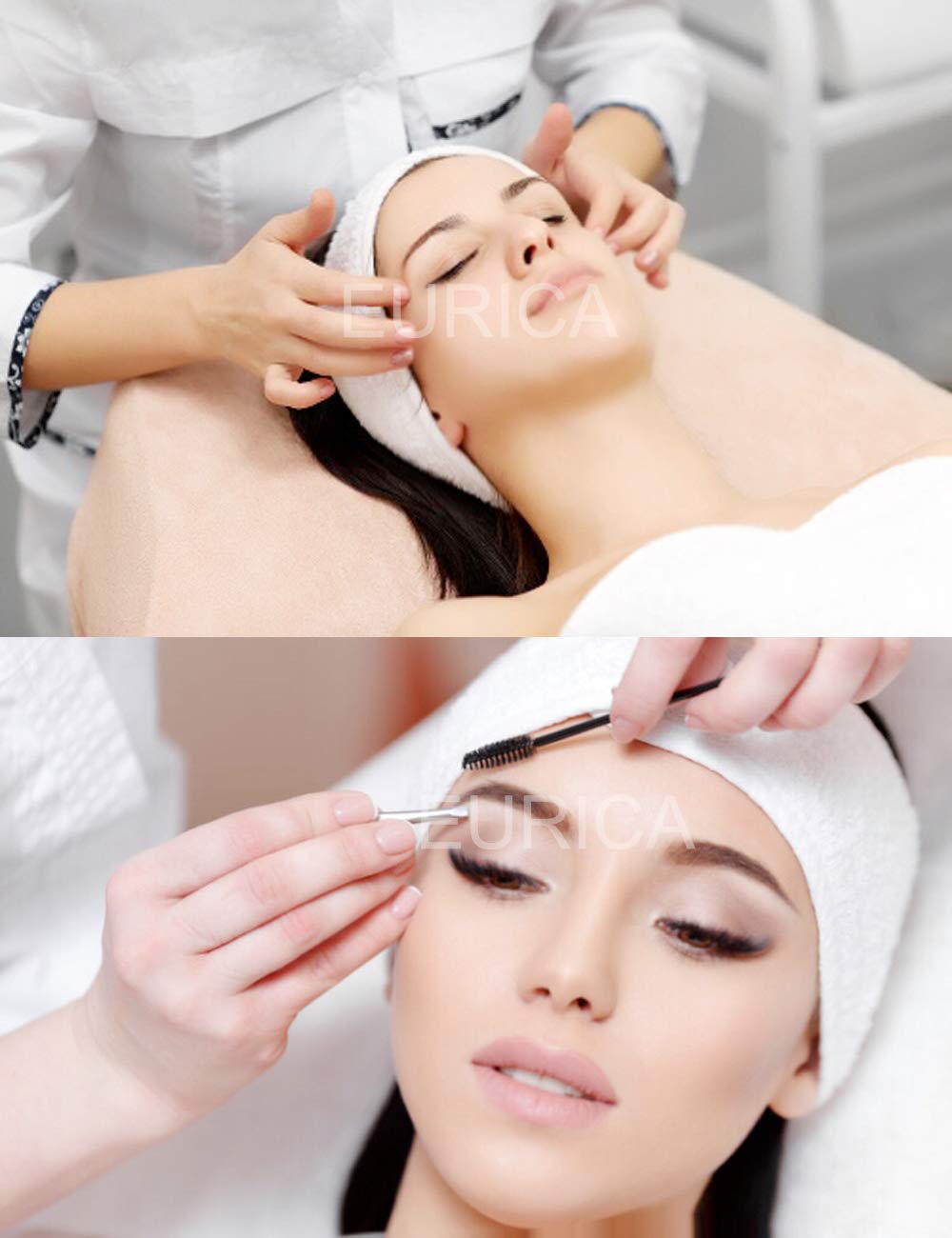 EUICAE diadema spa blanca conjunto de 6 para casa o profesional.