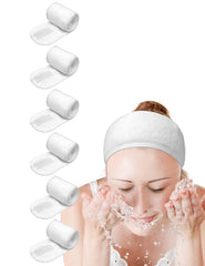EUICAE diadema spa blanca, empaque individual para higiene.