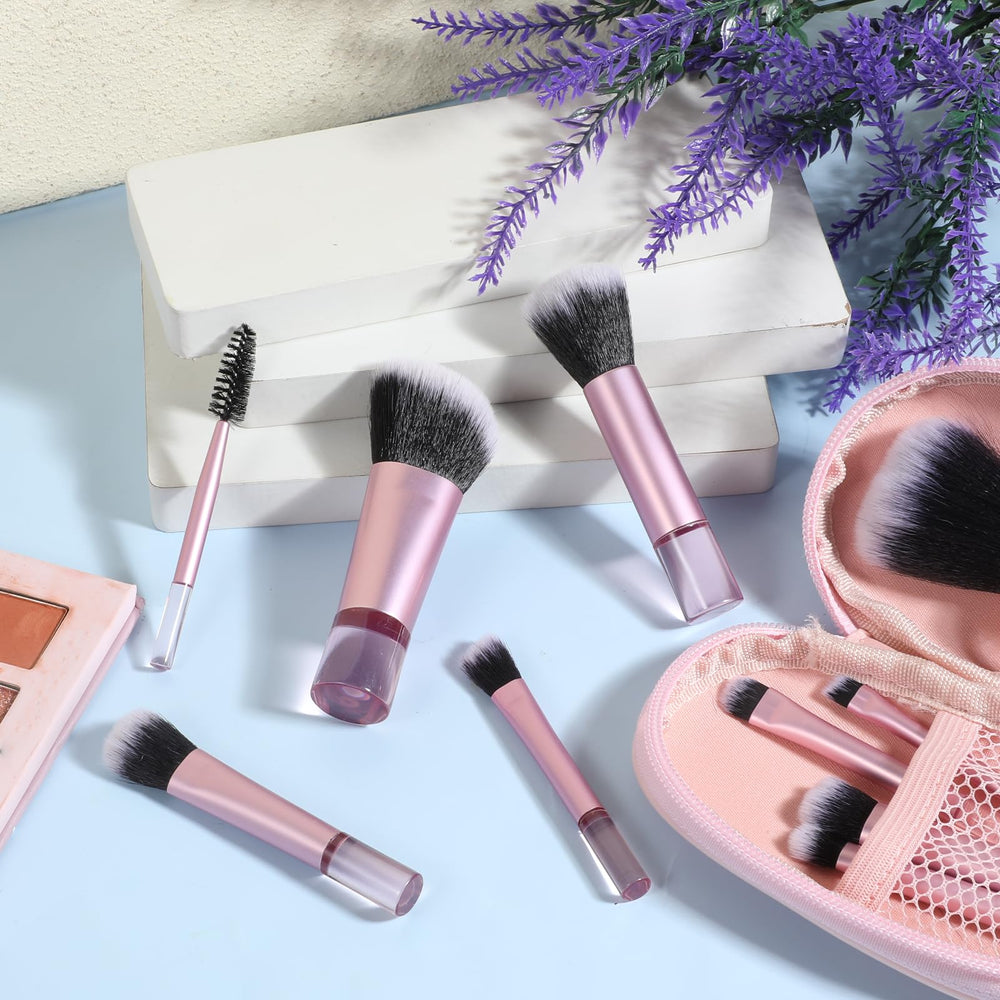 Brocha rubor mini EupHHonycs, coloración precisa para pómulos naturales.