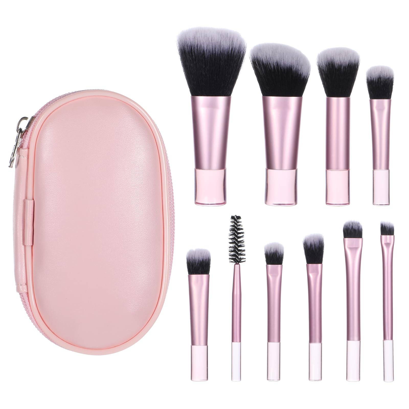 Brochas EupHHonycs mini para viaje, compacto conjunto de pinceles para retoques en cualquier lugar.