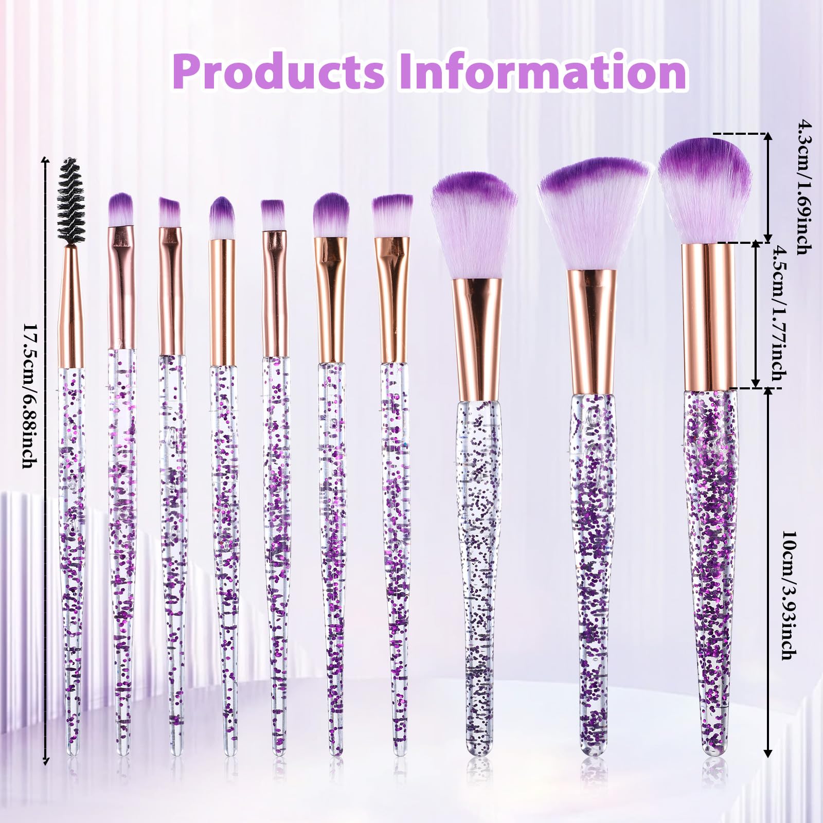 Pincel cejas EupHHonycs con cristal brillo para definir cejas con precisión