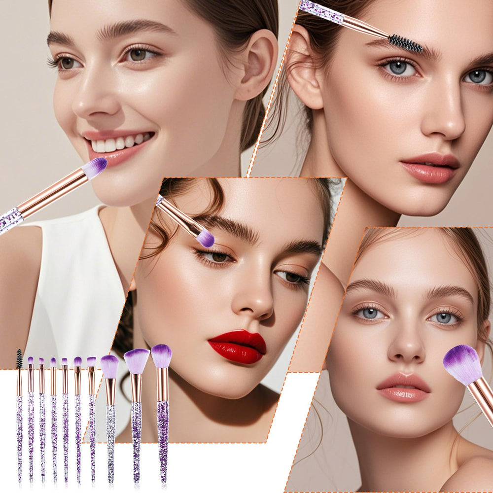 Pincel difuminador EupHHonycs cristal morado para mezcla suave