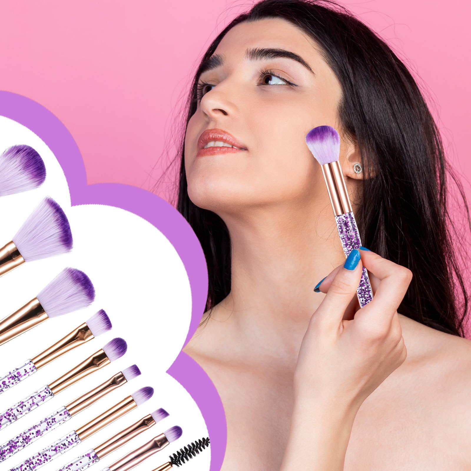 Pincel labios EupHHonycs cristal morado para una aplicación precisa